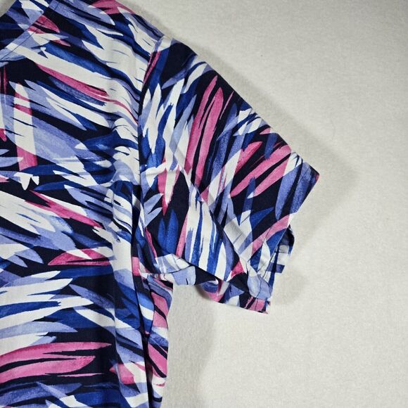 Womens Short Sleeve V Neck Scrub Top  Print Size Large - Picture 7 of 15